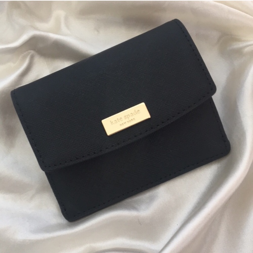 NWT KATE SPADE Black Laurel Way Wallet